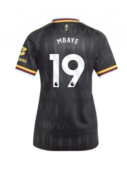 Aston Villa Ibrahim Mbaye #19 Replika Borta Kläder Dam 2026-27 Kortärmad Aston Villa Ibrahim Mbaye #19 Replika Borta Kläder Dam 2026-27 Kortärmad